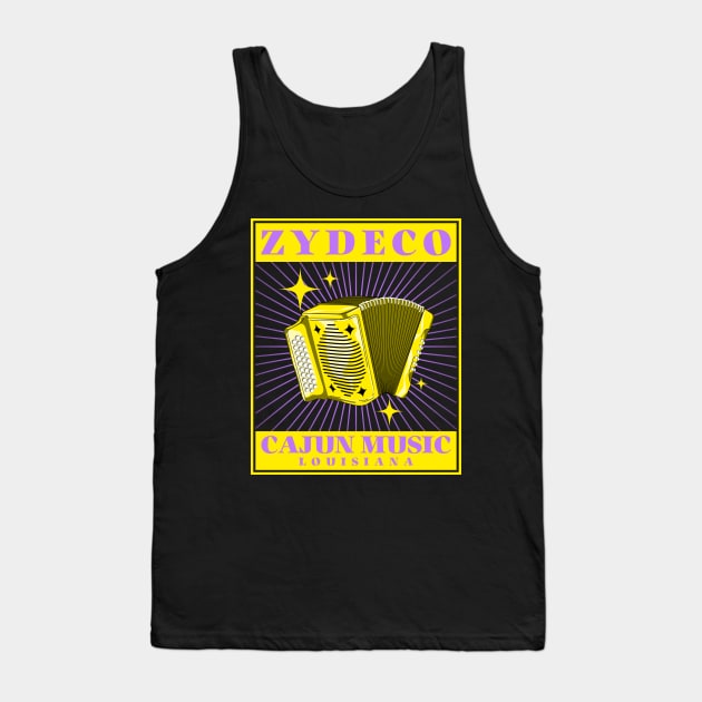 ZYDECO MUSIC T-SHIRT Tank Top by Cult Classics